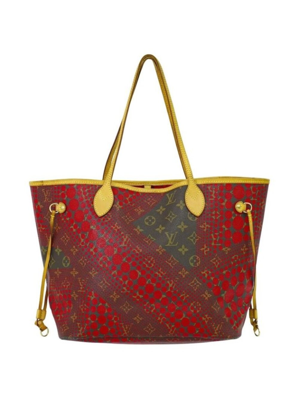 Louis Vuitton Neverfull MM Monogram Wave Yayoi Kusama Tote Bag